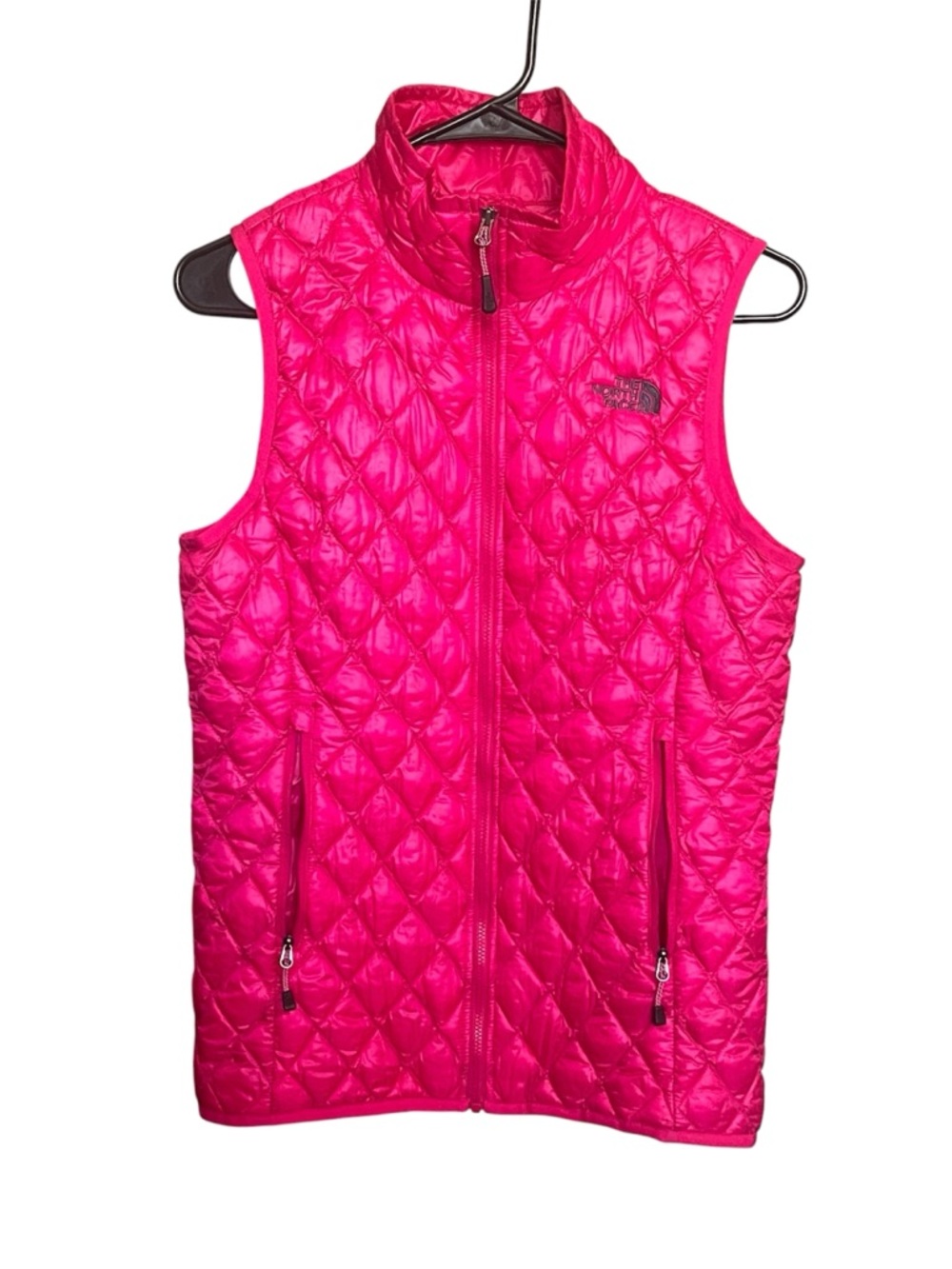 The North Face Thermoball Vest SZ XS Hot Pink Gorpcore Travel Lightweight